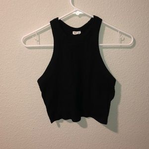 Black crop top